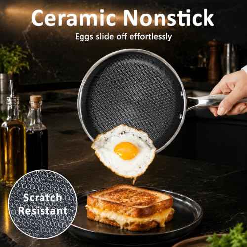 8" 9.5" 11" Hybrid Nonstick Frying Pan Set