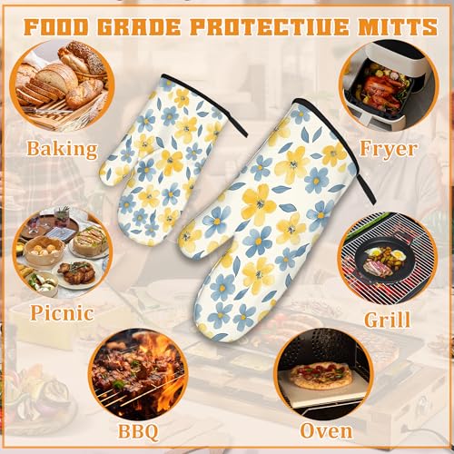 Cute Floral Oven Mitts and Pot Holders (4 Count)