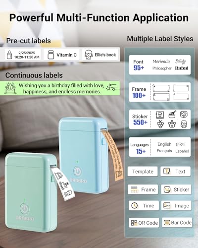 Label Maker Bluetooth Label Maker Machine with Tape