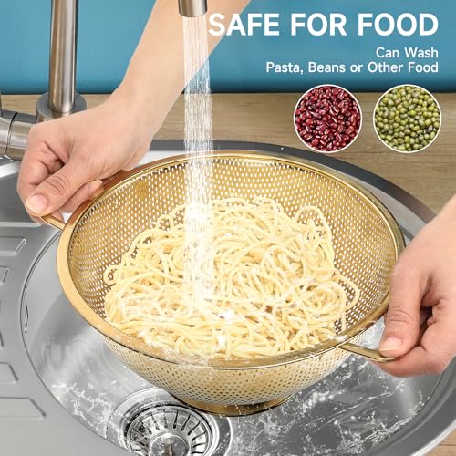 2PCS Gold Strainer for Kitchen