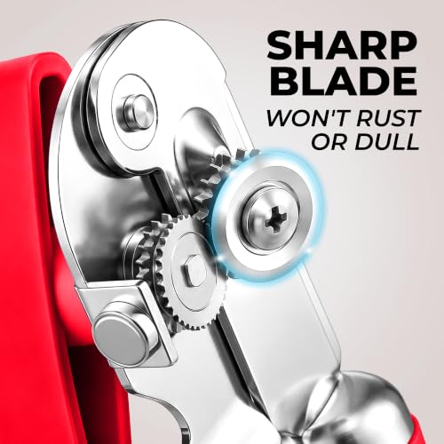 Stainless Steel Swing Open Manual Can Opener Comfortable Grip