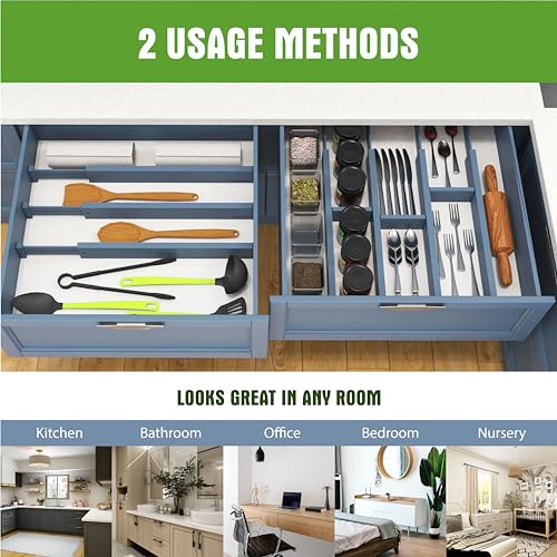 Expandable Bamboo Drawer Dividers