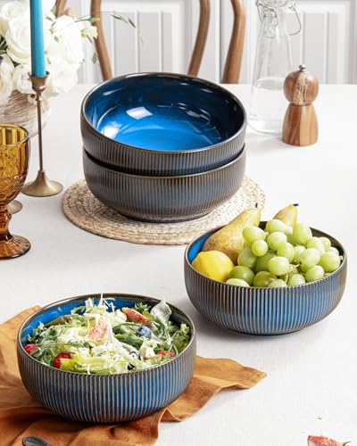 Large Serving Bowls Ceramic Salad Bowl Set of 2 (2 Count)