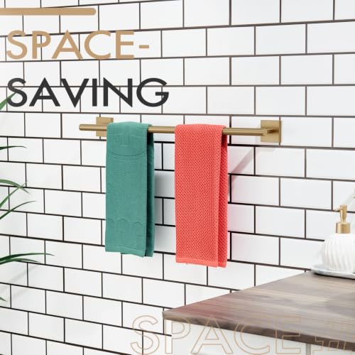 Bathroom Towel Bar Bath Towel Holders for Toilet Kitchen Cabinet Wall Mount 24 Inch Champagne Bronze Stainless Steel B4005CPG
