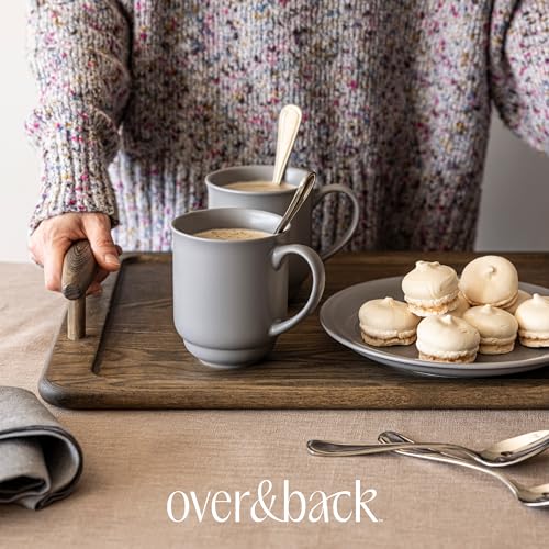 over&back Rim Stoneware Coffee Mugs