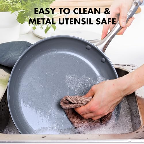 Lima Hard Anodized Healthy Ceramic Nonstick 12 Piece Cookware Pots and Pans Set