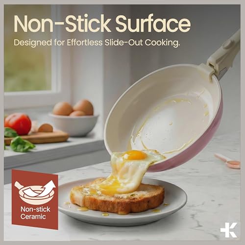 Bakken 17 Piece Ceramic Coated Aluminum Cookware Set (15 Count)