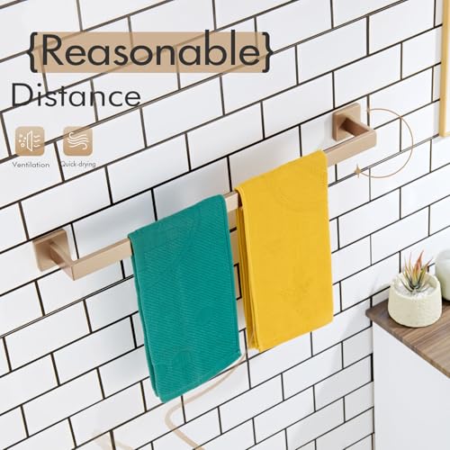 24 Inch Towel Rack for Bathroom Kitchen Towel Bars Wall Mount SUS304 Stainless Steel Towels Holder