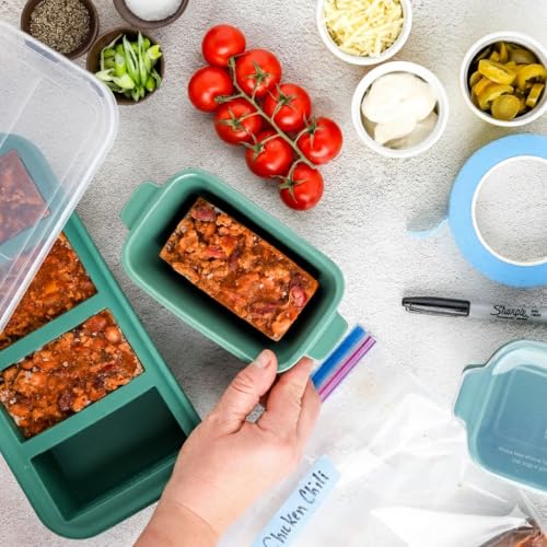 Stoneware Small Ceramic 5" x 3" Baking Dish with Silicone Covers