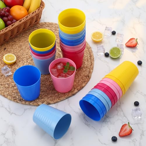 36 Pcs Kids Plastic Cups 8 oz Drinking Toddler Cups (36 Count)