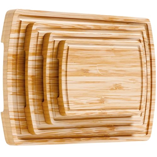 Bamboo Cutting Boards for Kitchen (4 Count)