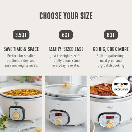 6QT Ceramic Nonstick Slow Cooker