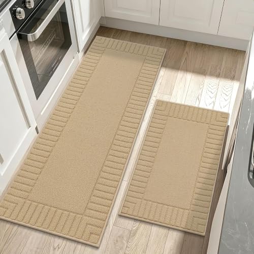 Kitchen Rugs Non Slip Washable 2PCS (36.8324 Sq Ft)