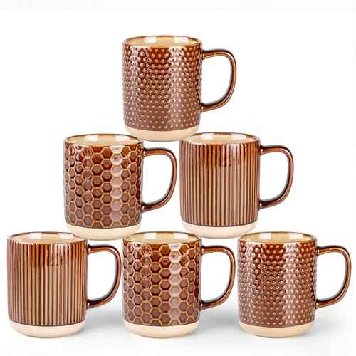 Coffee Mugs Set of 6 (6 Count)