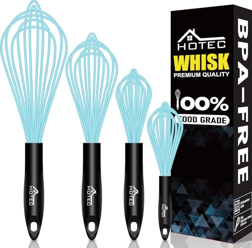 4 Pieces Silicone Whisks Set