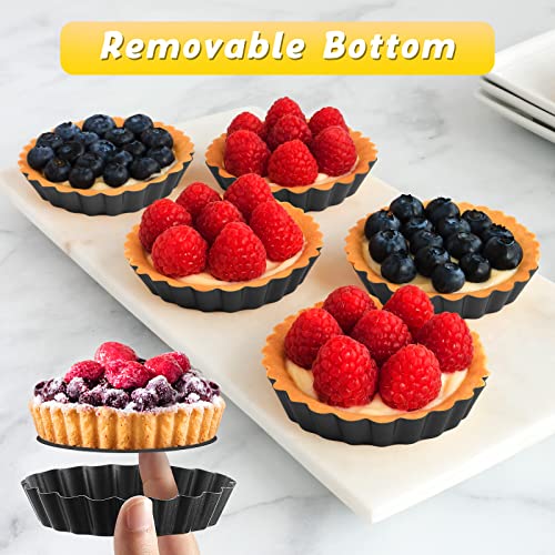 16 Pcs Mini Tart Pans for Baking
