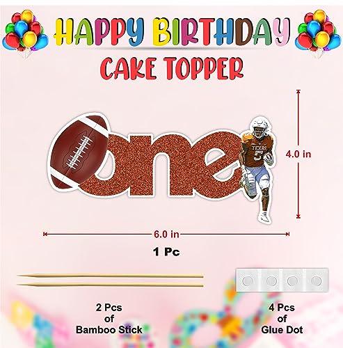 American Football One Cake Topper