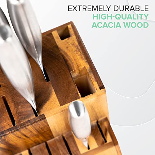 Acacia Wood Kitchen Knife Block