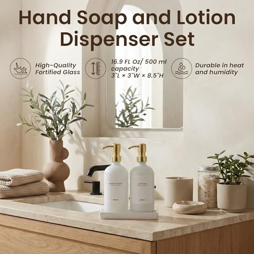 Bathroom Soap Dispenser Set (3 Count)