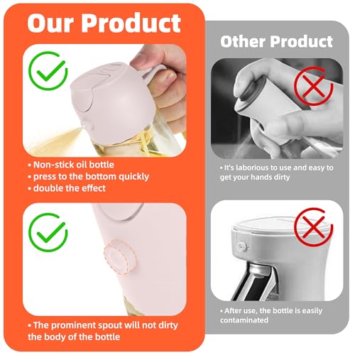 16oz 470ml Glass Olive Oil Sprayer for Cooking
