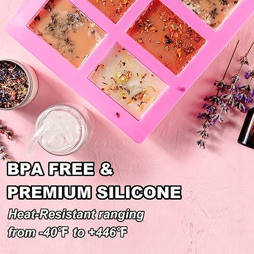 4 Pack Silicone Soap Molds
