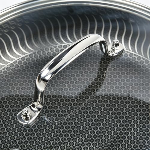 12 IN Glass Lid with Stainless Steel Handle for Frying Pan
