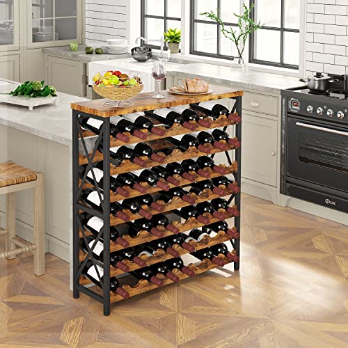 56 Bottle Wine Rack Freestanding Floor