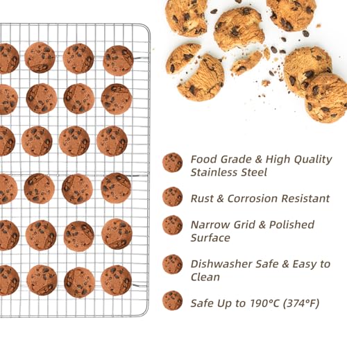3 PCS Silver Stackable Cooling Rack (125 Count)