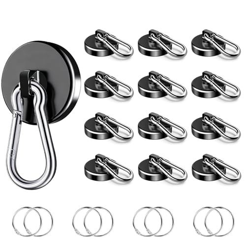 Magnetic Hooks Heavy Duty 150Lbs (12 Count)