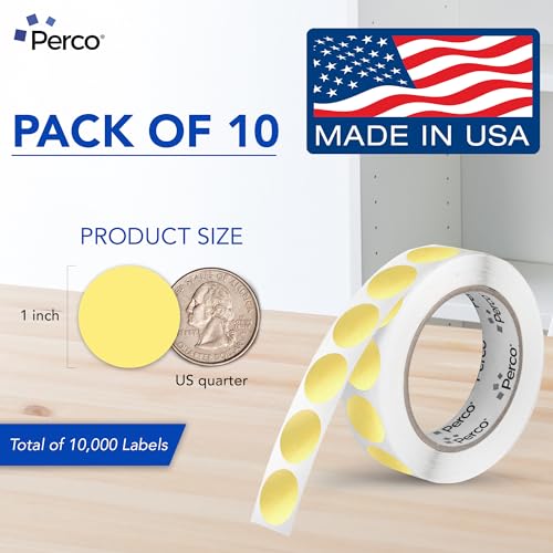 Metallic Gold Perforated Round Circle Dot Sticker 1 (80 Count)