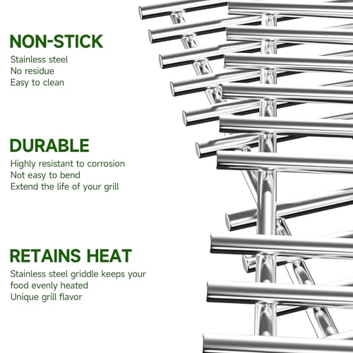 17" Stainless Steel Grill Grate for Charbroil Tru Infrared Grill Replacement Parts 463242715 463242716 463276016 466242715 466242716