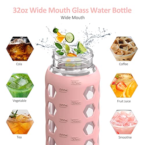 Glass Water Bottle