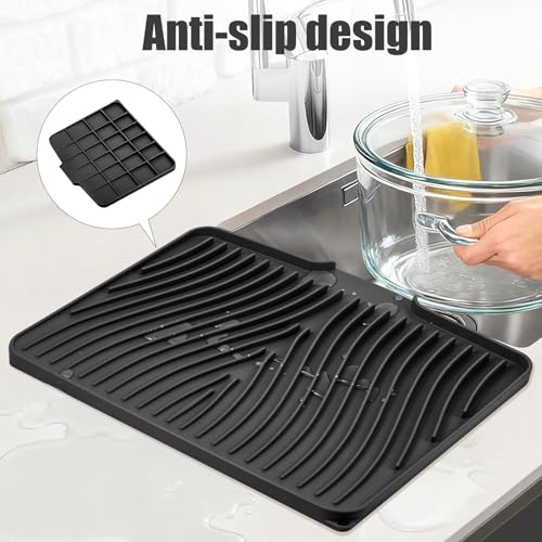 Silicone Dish Drying Mat for Kitchen Counter