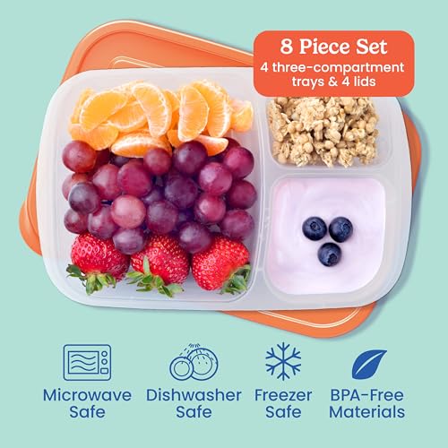 Easyboxes Original Stackable Lunch Boxes (4 Count)