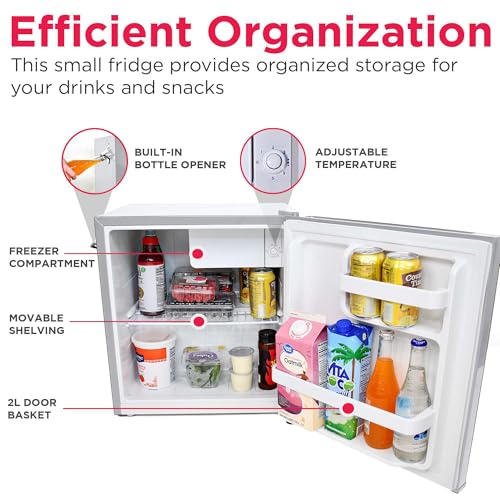 EFR176 1.6 cu. ft. Retro Bar Fridge with Side Bottle Opener