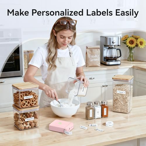 D110 Mini Label Maker Machine with Tape for Home School