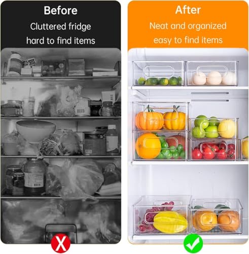 12 Pack Refrigerator Organizer Bins