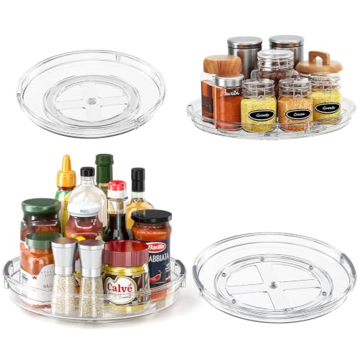 4 Pack Lazy Susan Organizer Turntable for Cabinet