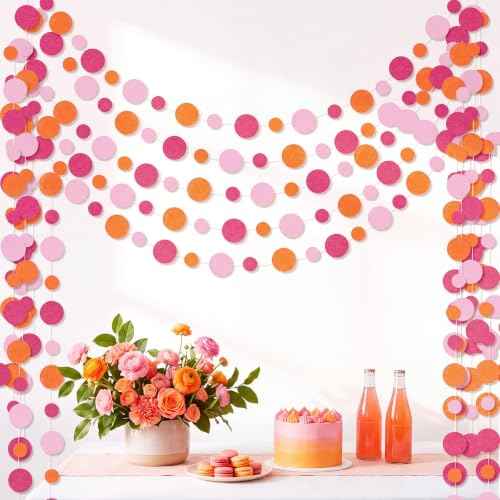 5 Pieces Circle Garland Banner Hanging (5 Foot)