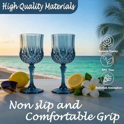 48Pack Plastic Wine Glasses (48 Count)