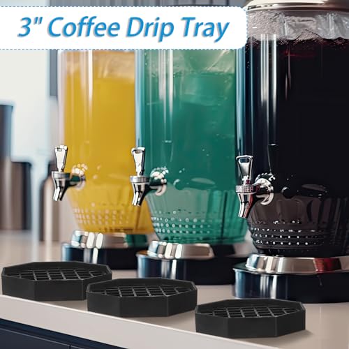 4 Pcs Octagon Coffee Drip Trays (4 Count)