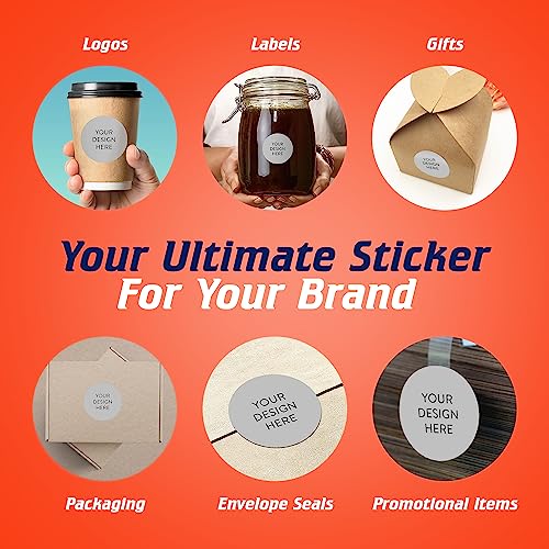 Custom Vinyl Stickers Your Image (100 Count)