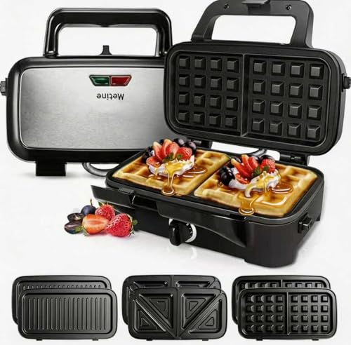 Waffle Maker with Removable Plates