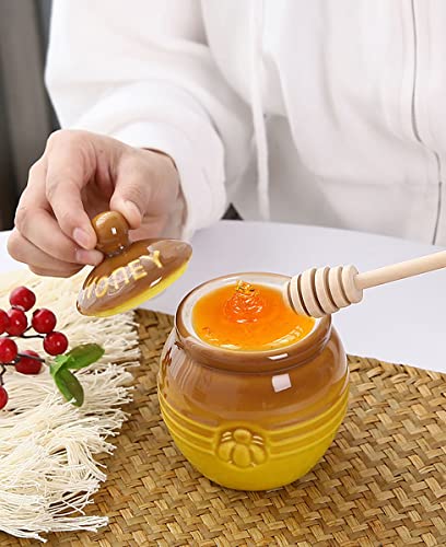 Ceramic Honey Pot with Dipper