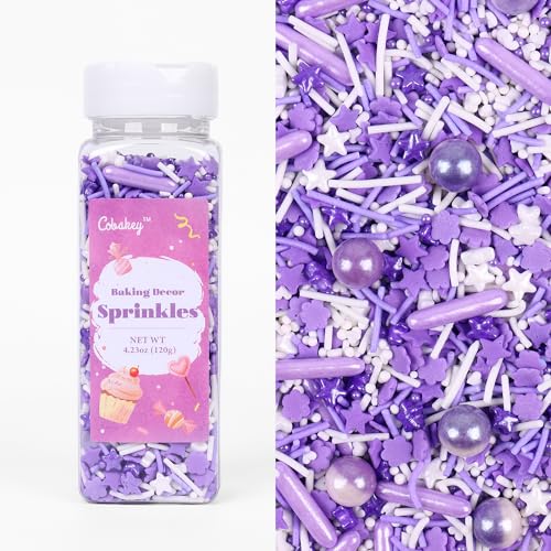 Purple Sprinkles for Cake Decorating 4.23ounce