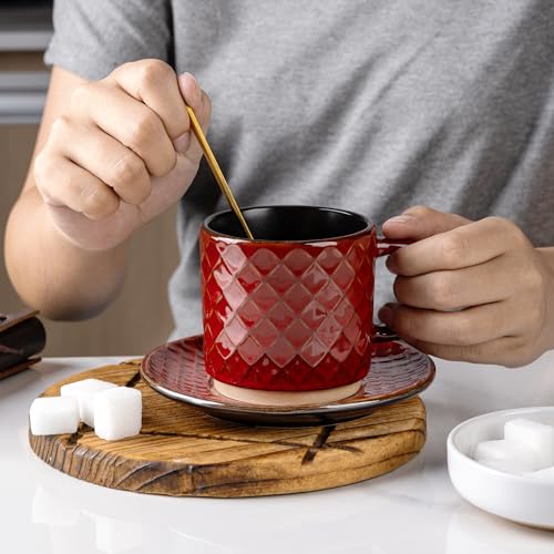 6 OZ Stackable Coffee Mugs (4 Count)