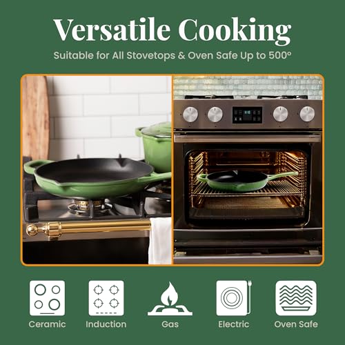 Enameled Cast Iron Skillet