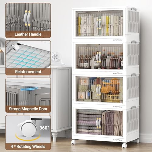 320Qt Stackable Storage Bins with Lid (4 Count)