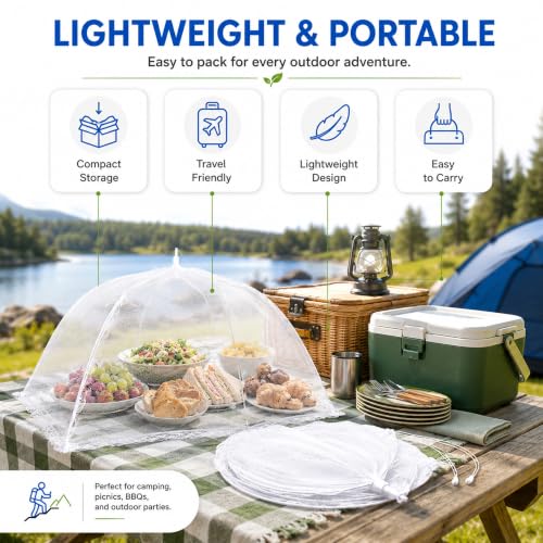 Mesh Food Covers for Outdoors (6 Count)
