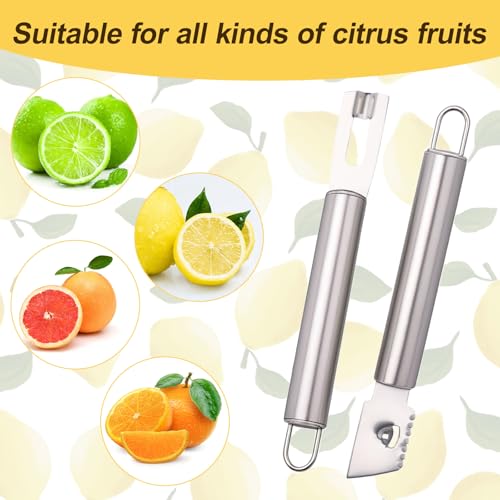2 Piece Stainless Steel Lemon Zesters